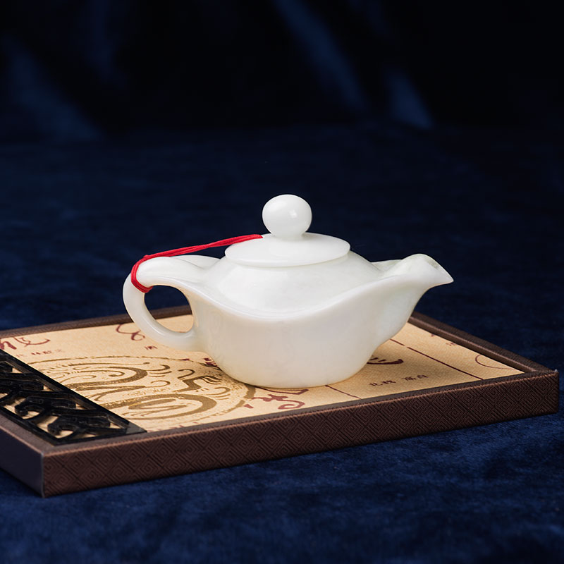 玉石礼品茶壶-文玩茶壶-元宝茶壶